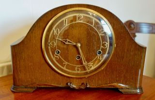 Art Deco Enfield Westminster Chimes Mantle Clock - Running Well