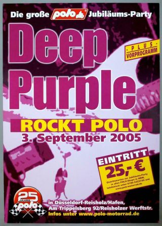 Deep Purple - Rare Düsseldorf 2005 Concert Poster