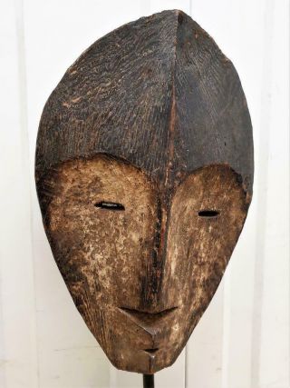 Old Tribal Fang Mask Gabon Africa - - Fes - Lcy 8586 (550g)