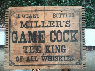 Rare Antique Pre Prohibition Miller 