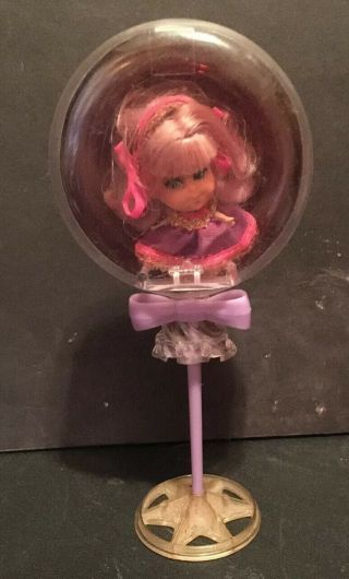 Vintage Liddle Kiddle Lollipop Grape With Stand Mattel