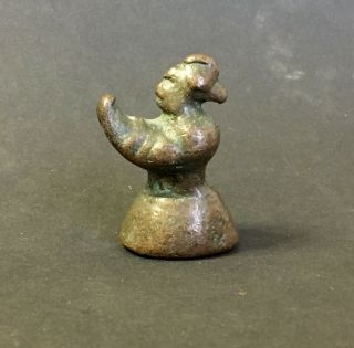 Antique Bronze Burmese Opium Weight Hintha Bird Brass Chinese Oriental