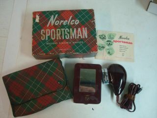 Vintage Rare 1940s - 1950s Accessory Auto Norelco Sportsman Shaver Kit Chevy Ford