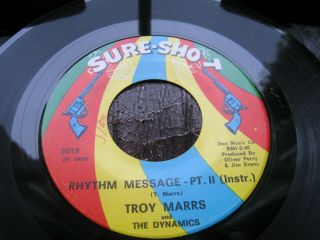 ♚ TROY MARRS ' Rhythm Message ' EX,  In - Demand Rare Northern Soul 45 2