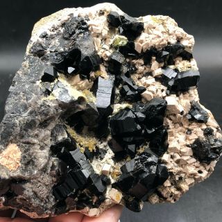 527g Rare Natural Black Quartz Crystal Cluster Mineral Specimen Lyq602
