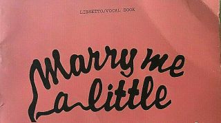 Mary Me A Little - Libretto: Vocal Book & Script - Stephen Sondheim - Rare