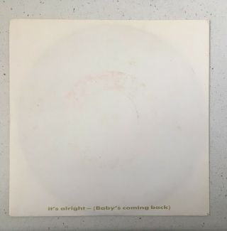 Eurythmics Mega Rare Misprinted Aussie Sleeve Alright 7 " Vinyl Annie Lennox