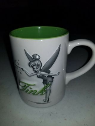Walt Disney World Parks Tinkerbell 3d Ceramic Coffee Mug Rare