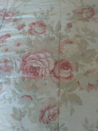 Vintage Rare Ralph Lauren Heartland Floral Full/queen Comforter Ocean Wash Italy