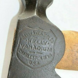 Rare Antique Vintage Kelly Axe & Tool Co Embossed Axe Head Hatchet Charleston Wv