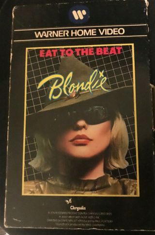 Blondie:eat To The Beat Rare Sony Betamax Video Tape 1983 (not Vhs) Beta