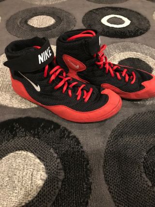 Rare Red Nike Inflict 2 Wrestling Shoes.  Size 10.