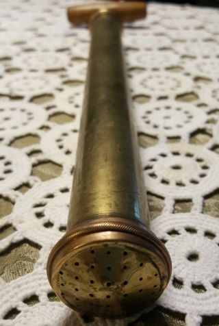 Antique Vintage Brass Air Pump Sprayer Of Some Kind ◇ Perfect ◇14 " To 25 "