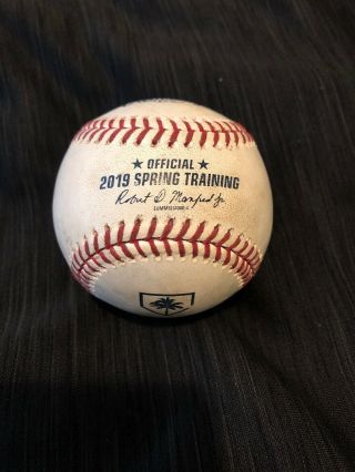 2019 Mlb Spring Training Game Baseball Rare