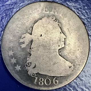 1806 Draped Bust Quarter Dollar 25c Rare 5693