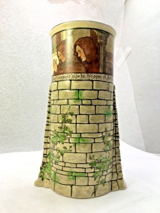 Rare Vintage Royal Doulton Series Ware Vase " Jackdaw Of Rheims " Ca: 1906 - 1930