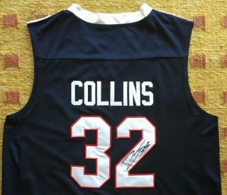 Zach Collins Signed Autograph Gonzaga Bulldogs Jersey Rare Nba Usa Trail Blazers