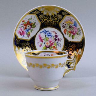Antique Spode Porcelain Cabinet Cup & Saucer Pattern No.  2101 C.  1815