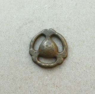 Ancient Viking Bronze Pendant Amulet " Sun " Great Save Rare Form