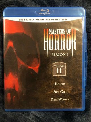 Oop Rare Masters Of Horror Blu - Ray - Season 1 Volume 2 (blu - Ray Disc,  2007)