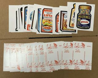 Rare Topps Wacky Packages Mars Attacks Attacky Packages Complete Crudlow Set