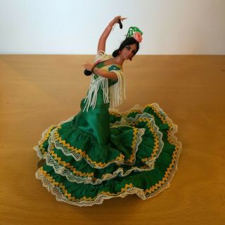 Rare Vintage Marin Chiclana Flameco Dancer W/ Castanets Authentic Spanish Doll G