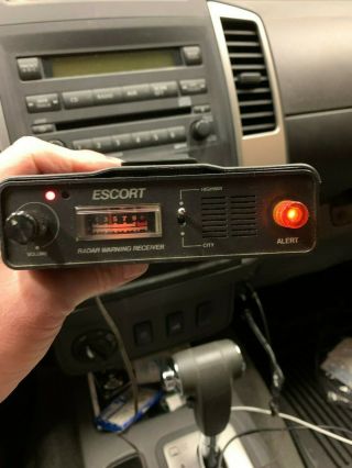 Rare Vtg 80s Escort Radar Warning Receiver Detector Reader Retro Car Auto Usa