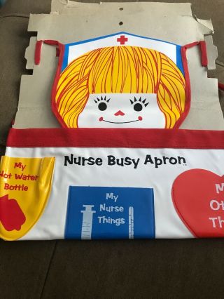 Vintage Kids Smock / Nurse Busy Apron Rare Made In Japan