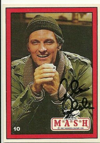 1982 Donruss Mash Alan Alda Signed Trading Card Autograph Rare
