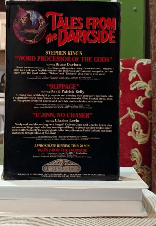 Tales From The Darkside Vol.  1 Thriller Video Big Box VHS Horror 1986 HTF Rare 3