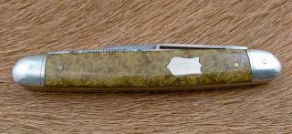 RARE Vintage F.  W.  Sheldon Pocket Knife Awesome Mottled Scales Whittler 3
