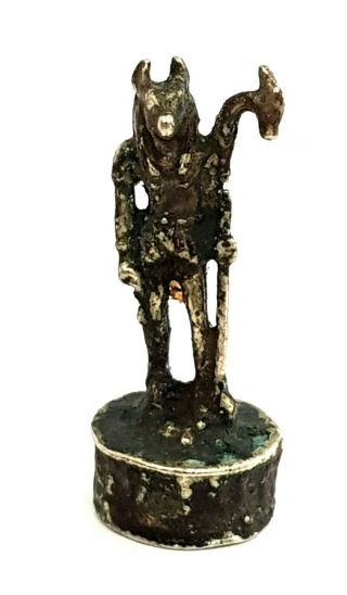 Rare Anubis Egyptian God Dead Statue Ancient Bronze Ornament Figurine Mummy Art