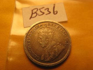 Canada 1914 5 Cent Rare Silver Coin Id B536.