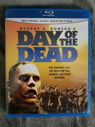 Day Of The Dead 1985 Rare Oop Bluray George A.  Romero Horror Zombie