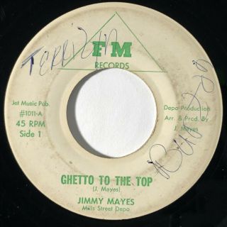 Jimmy Mayes Ghetto To The Top / Social Security Fm Rare Soul Funk 45 Hear