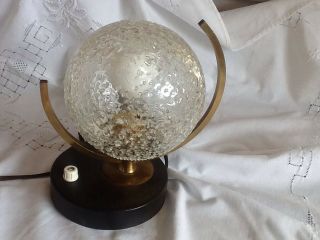 Art Deco Lamp And Shade (to Rewire) Globe In Vgc