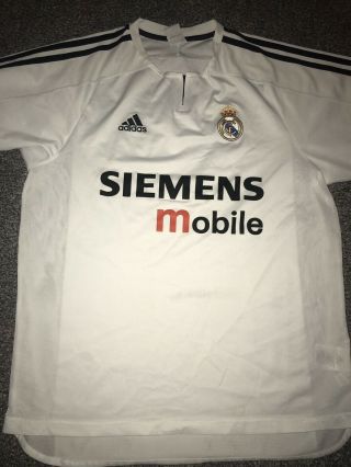 Real Madrid Home Shirt 2003/04 Medium Rare And Vintage