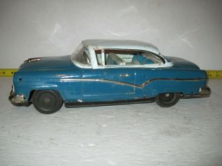 Rare Vintage Yonezawa Tin Friction 1957 Big Ford Toy Car Japan - 16 " Large Rough