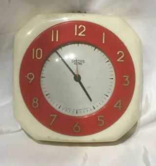 Vintage Smith’s Electric Kitchen Clock 1950s To 1960s A / F.