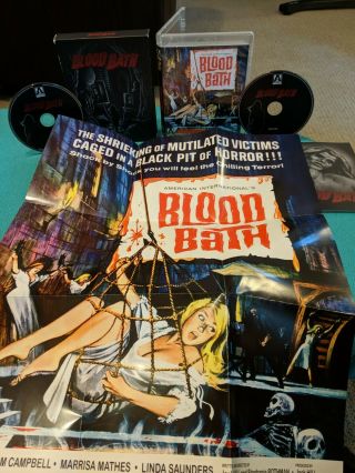 Blood Bath (blu - Ray,  Limited Edition) Arrow Rare Oop Horror