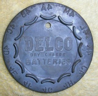 Vintage Antique Delco Batteries Tool Gas Service Station Display Chevrolet Gm