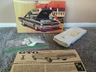 " Rare " Amt 1965 Pontiac Tempest Gto Convertible Ht 3 - In - 1 Kit T286 200 - Built