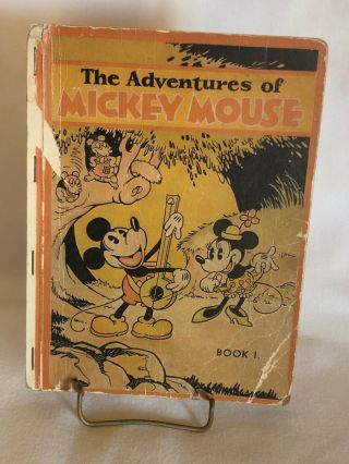 Rare & Antique Comic The Adventures Of Mickey Mouse Book 1