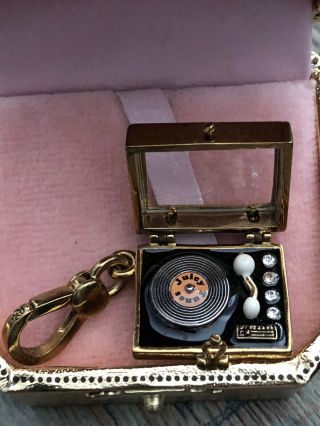 Juicy Couture Rare Record Player Charm Unmarked Box 2