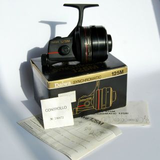 Daiwa 125m Synchromatic Vintage Lite Spinning Reel Rare Lite Fishing Bolognese