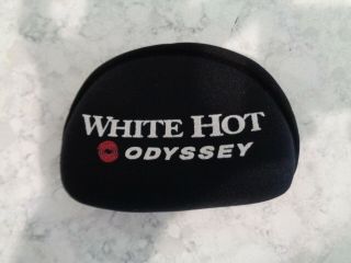 Rare Odyssey White Hot Small Mallet Heel - Shafted Cloth Putter Cover -