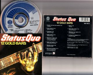 Status Quo - 12 Gold Bars Cd (vertigo Silver/blue Swirl) Ultra Rare W.  Germany Fs