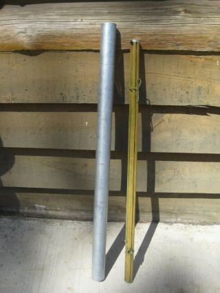 Vintage Heddon Aluminum Fishing Rod Case Holder & Insert 36 "
