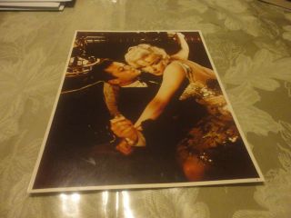 Rare 8 " By 10 " Marilyn Monroe And Tony Curtis Color Movie Still Photograph