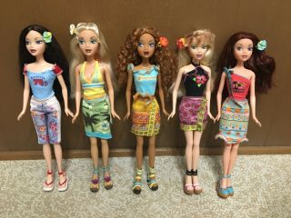 5 Barbie My Scene Jammin In Jamaica Kennedy Madison Nolee Chelsea Delancey Rare